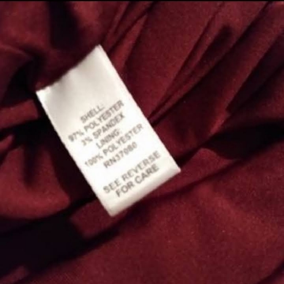 Cato Burgundy Midi Dress Sz 22/24W - Picture 7 of 14